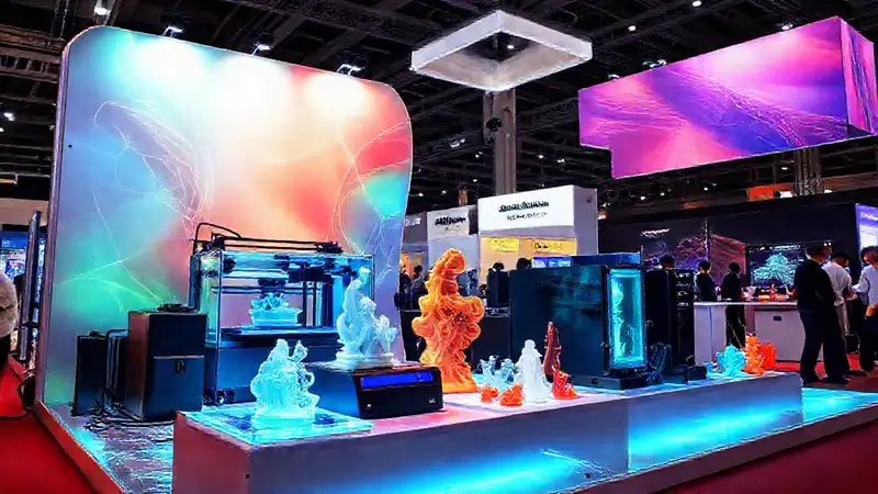 Impresión 3D exhibe innovación tecnológica vibrante