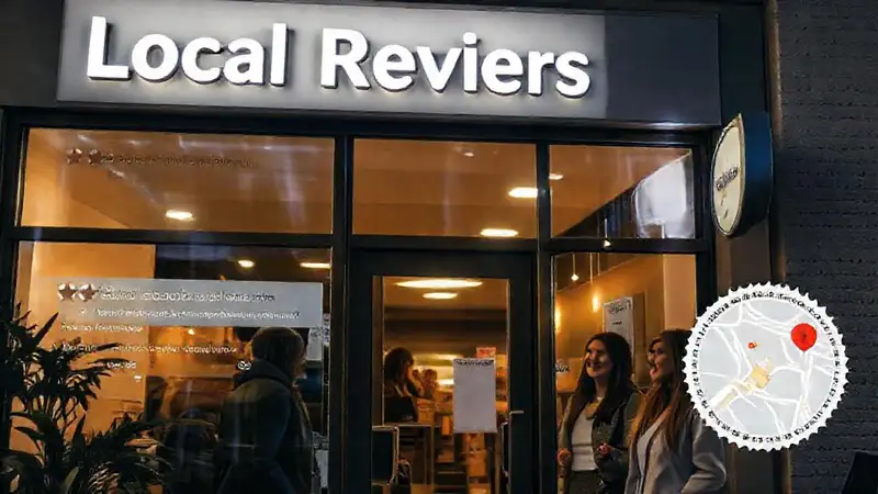 Negocio local brillante, acogedor y digital