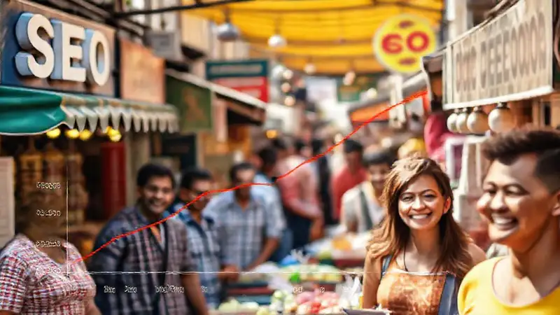 Mercado bullicioso, alegría y buena imagen