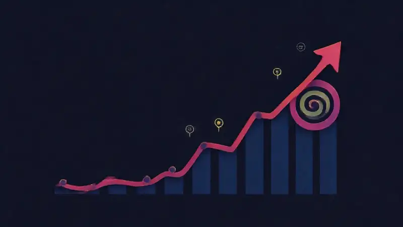 Gráficos modernos muestran éxitos financieros