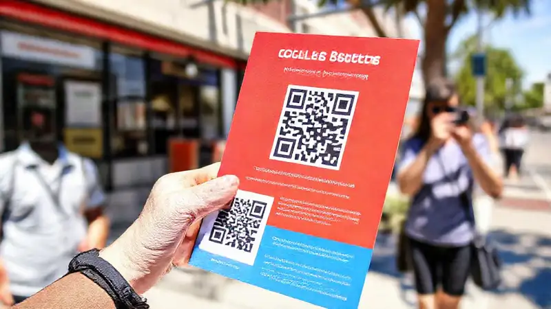 Un flyer QR code atrae a clientes