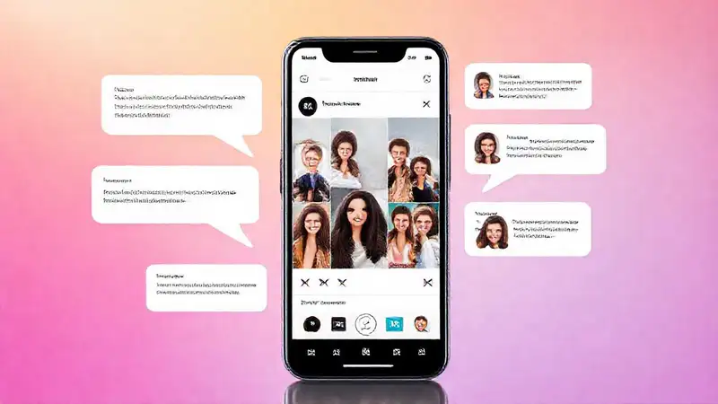 Mockup atractivo de Instagram con clientes