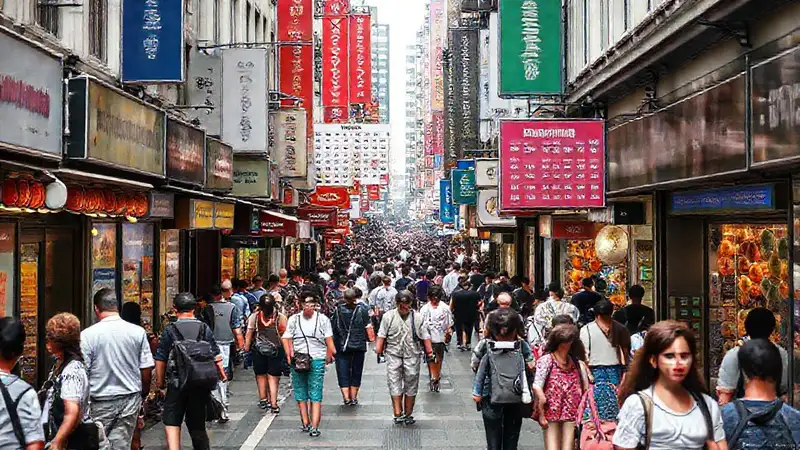 La ciudad bulliciosa ofrece un diseño dinámico