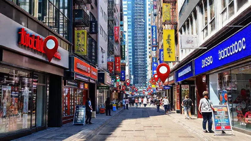 Comercio urbano vibrante