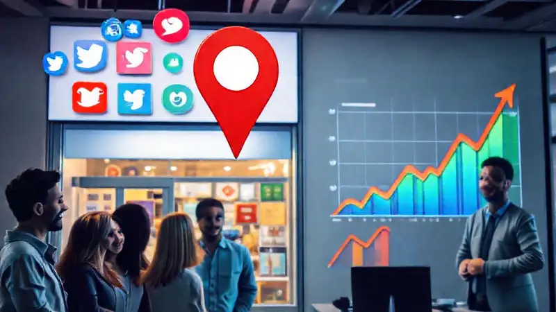 Éxito empresarial visualizado en línea