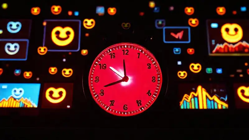 Redes sociales vibrantes y optimistas brillan