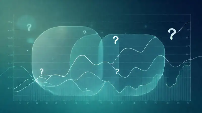 Visualización abstracta moderna, datos y tendencias