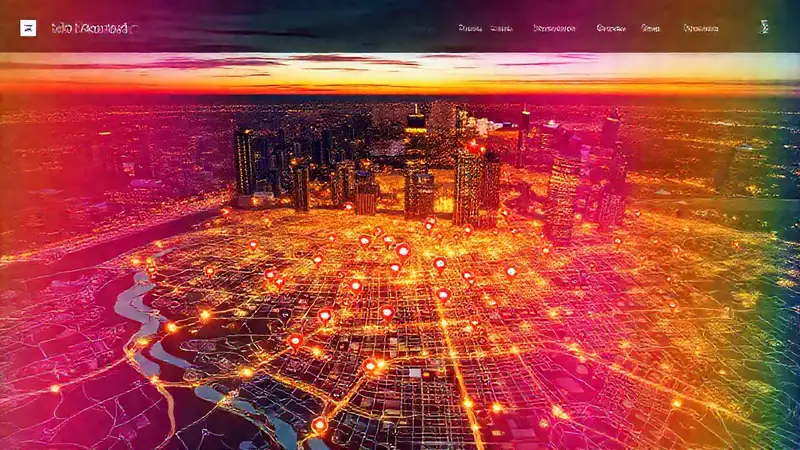 Mapa digital informativo muestra negocios locales