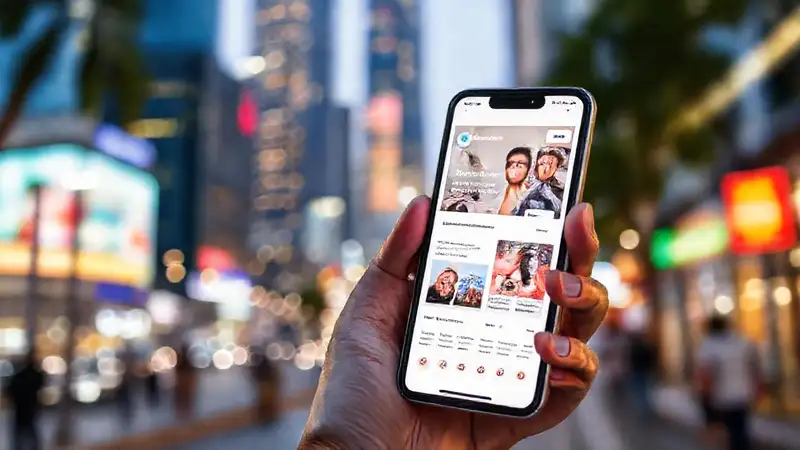 Anuncios móviles atractivos, cliente feliz