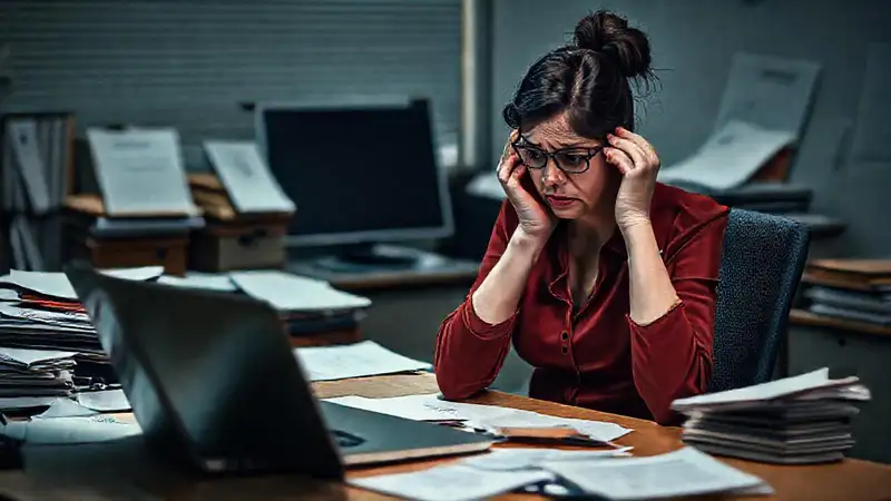 La empresaria necesita ayuda y frustración