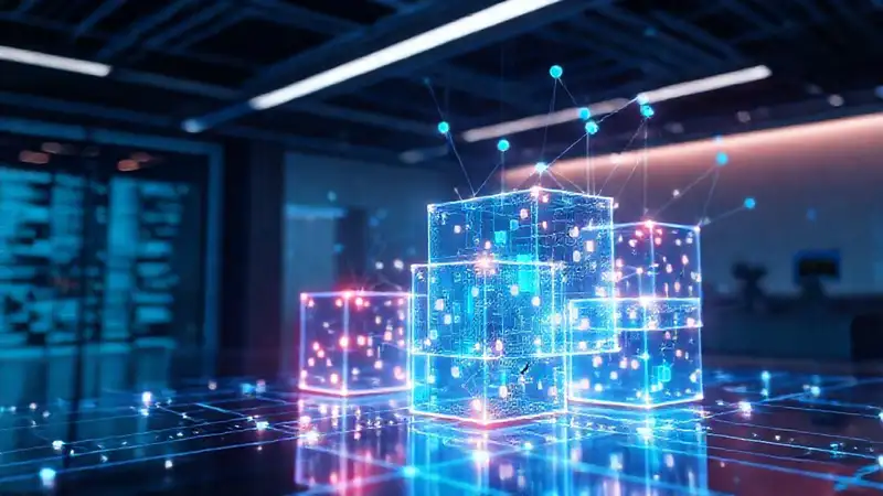 Una interfaz digital futurista muestra datos