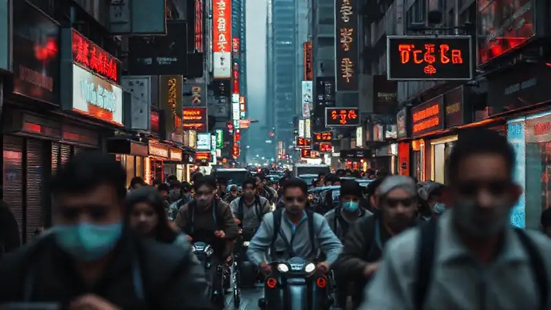 La ciudad está caótica y perturbada