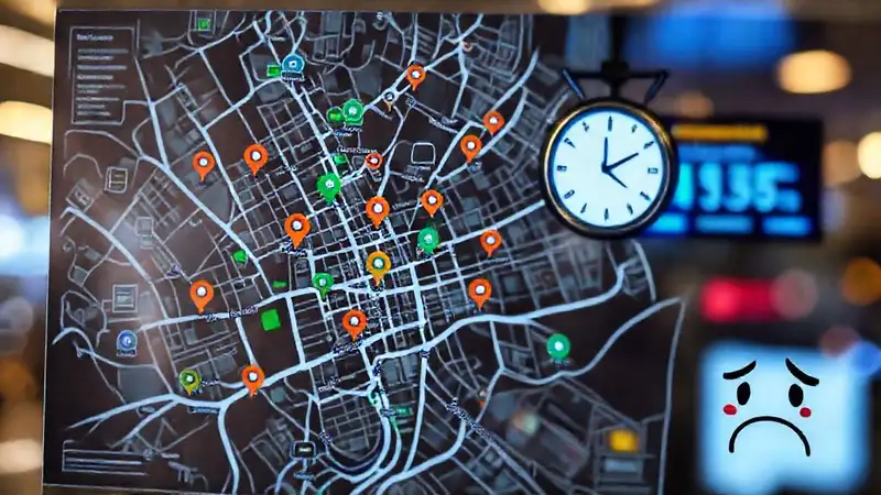 Mapa digital frustrante