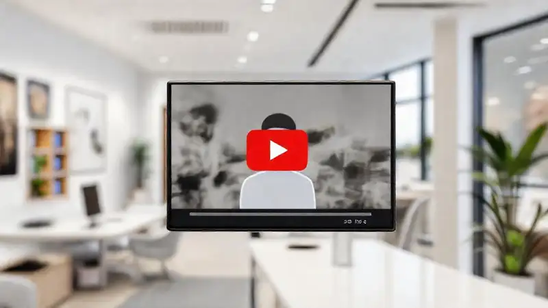Interfaz digital moderna para videos