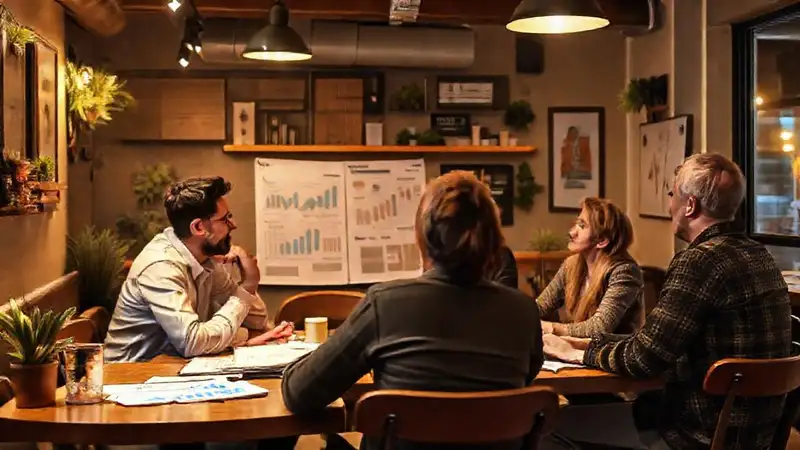 Un café colaborativo visualiza el éxito