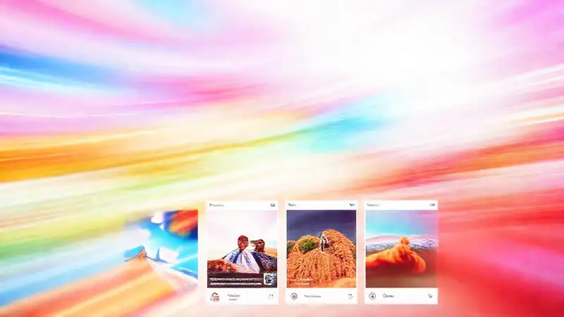 Mockup de Instagram vibrante y dinámico