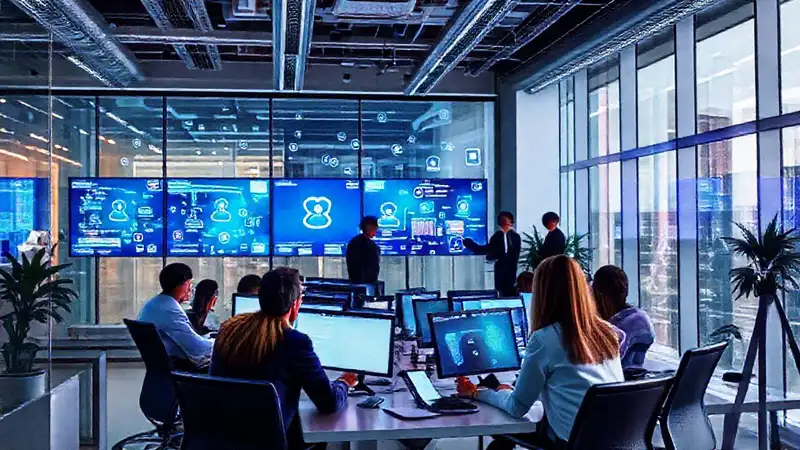 Oficina moderna: colaboración