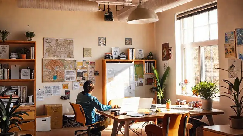 Un espacio creativo inspira éxito y esperanza