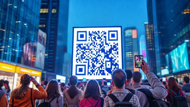 Códigos QR brillantes atraen a la gente