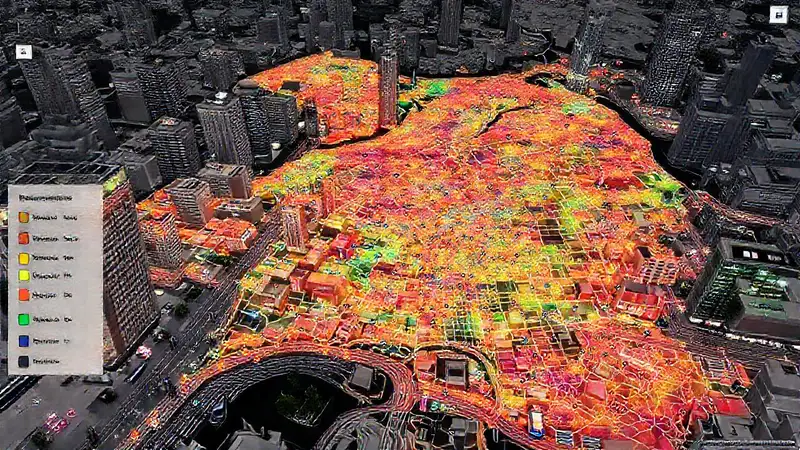 Mapa urbano visualiza diversidad urbana