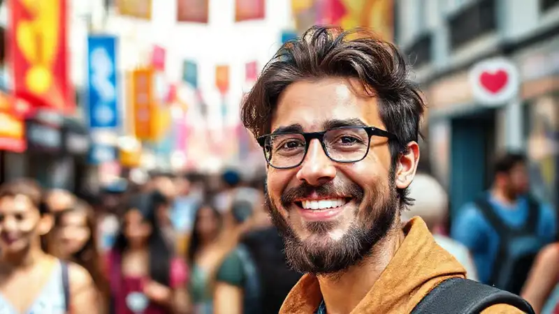 Influencer urbano captura diversidad digital