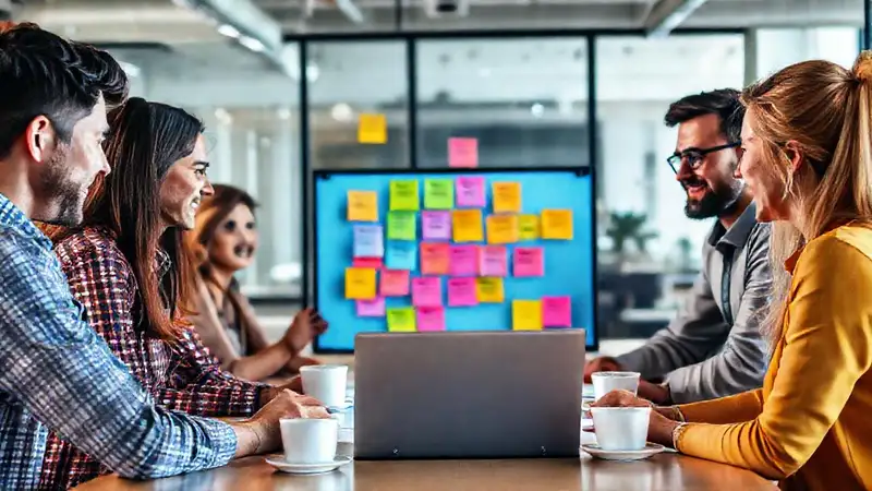 Equipo diverso genera ideas creativas