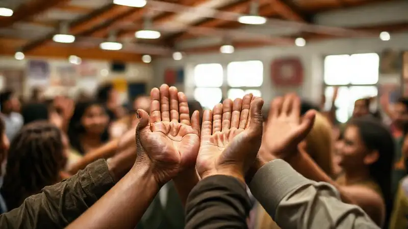 Manos solidarias construyen una comunidad esperanzadora