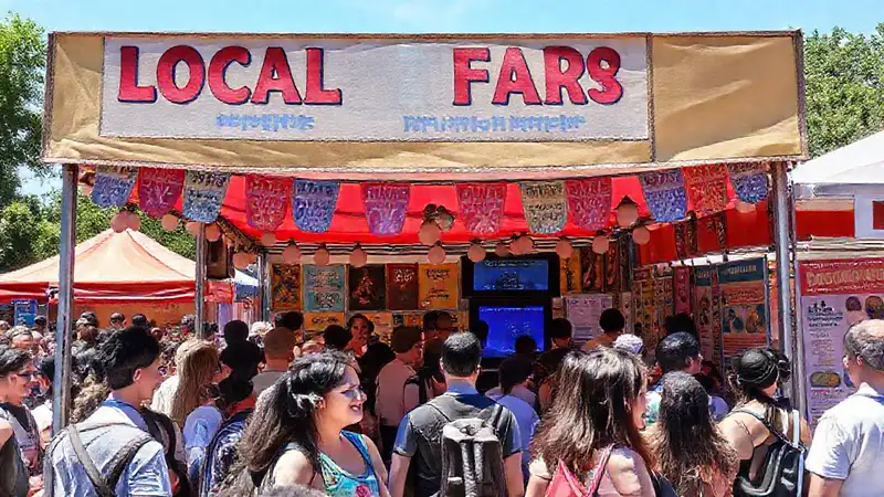 Feria local: alegría y diversidad