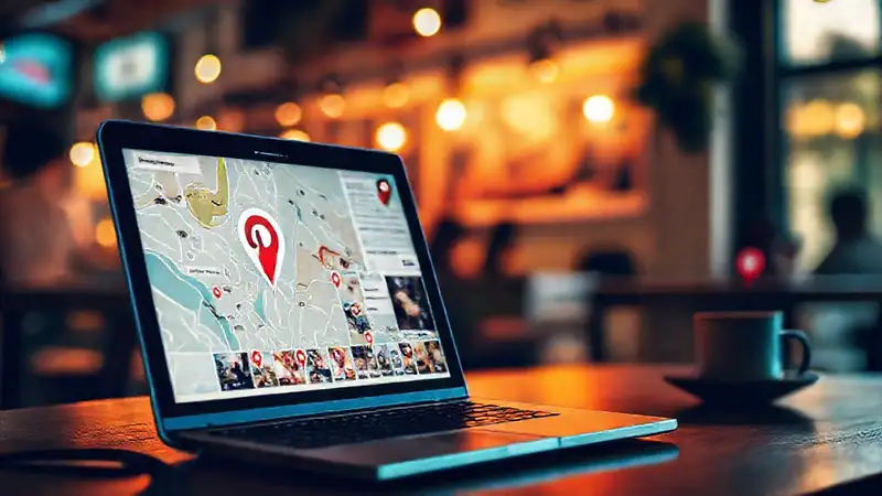 Marketing digital en un café acogedor