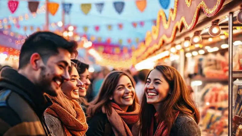 Un ambiente festivo y alegre