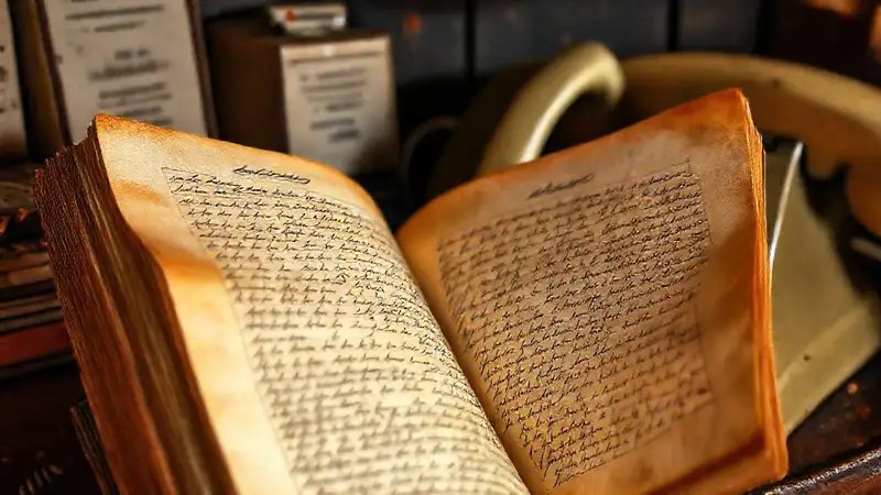 Un libro de teléfono antiguo y nostálgico