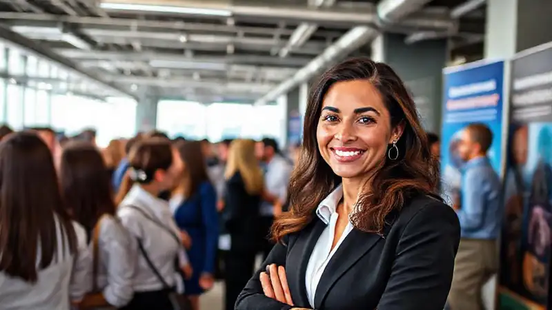 Mujer de negocios impulsa oportunidades de crecimiento