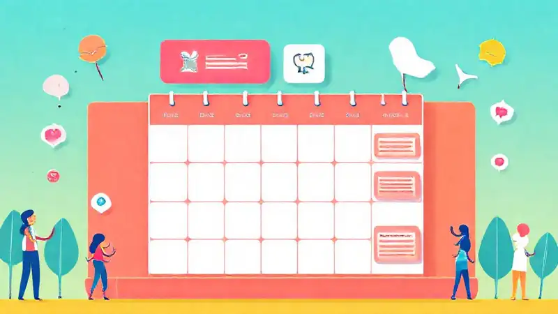Calendario moderno y alegre organiza vidas
