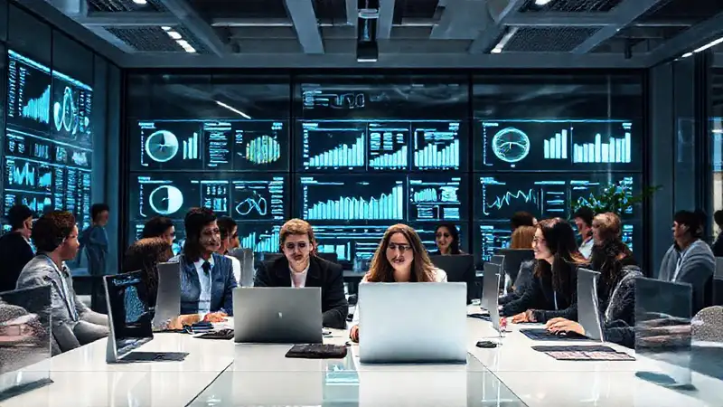 Oficina moderna: productividad visual y profesional