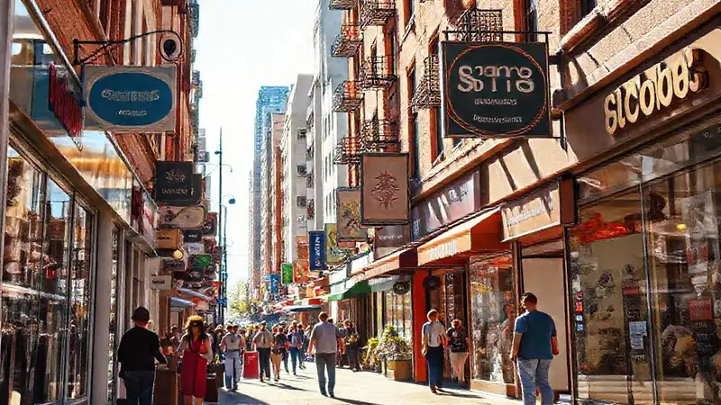 Fotografía urbana vibrante y optimizada profesionalmente