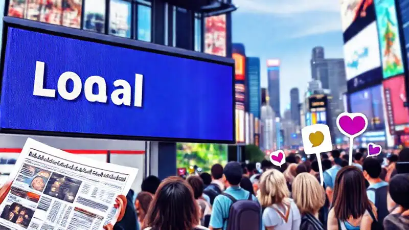 La ciudad vibrante se muestra digitalmente