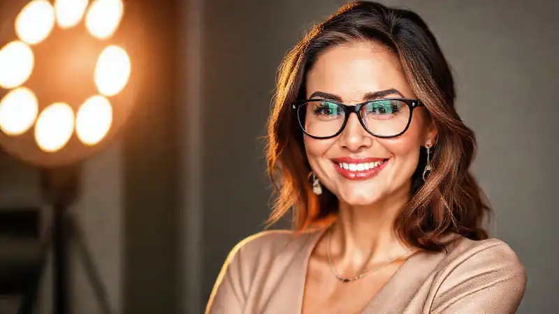Mujer influyente transmite autenticidad y elegancia