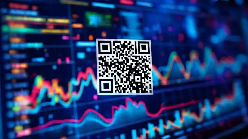 Datos digitales vibrantes