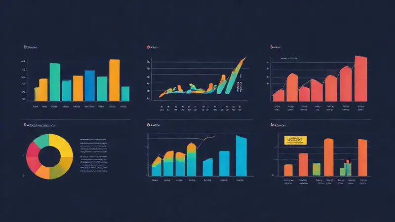 Visualización de datos moderna y colorida