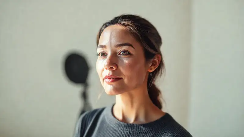 Fotografía profesional de estudio, luz suave