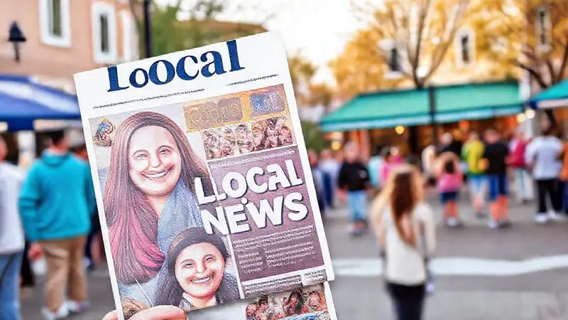 El periódico muestra una comunidad alegre