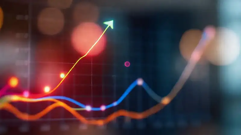 Gráfico dinámico y vibrante transmite energía
