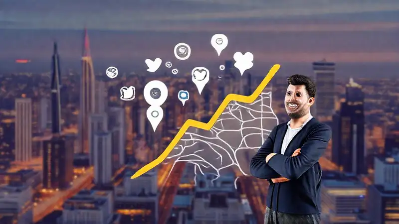 Éxito empresarial en redes sociales