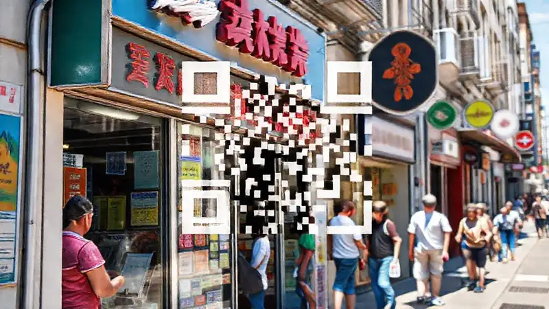 Pequeña tienda vibrante atrae clientes diversos