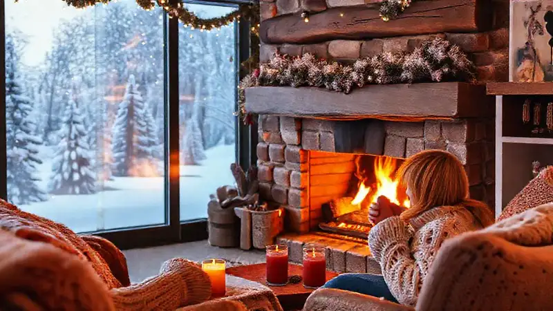Invierno acogedor: calor y felicidad local