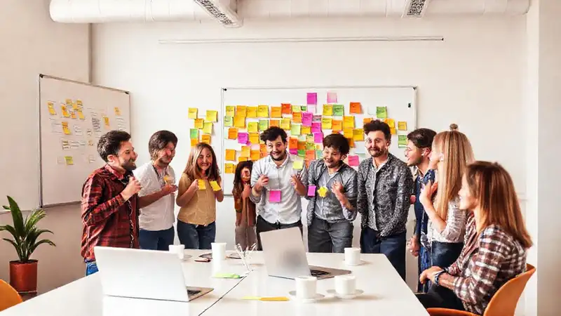 Equipo diverso crea ideas innovadoras