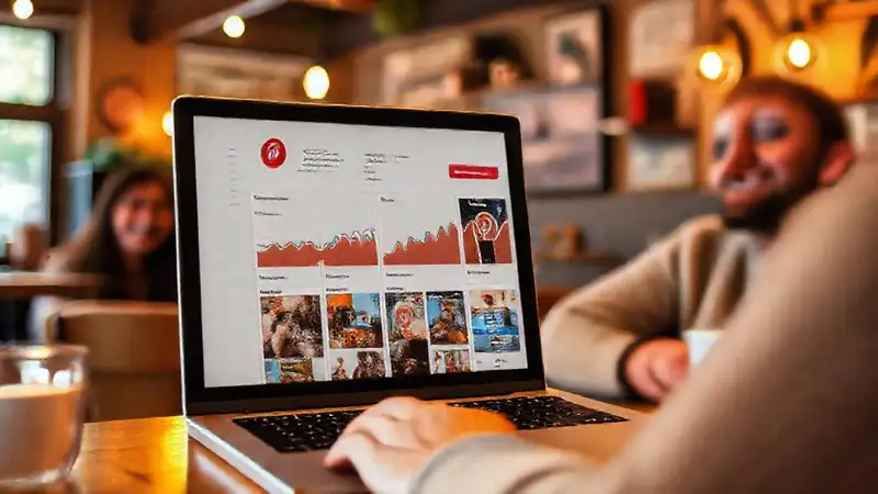 Un negocio local feliz con Pinterest