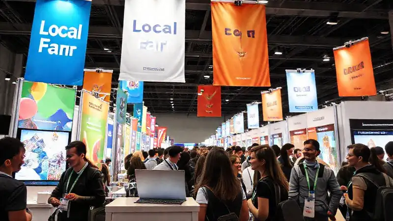 Feria local: colorida