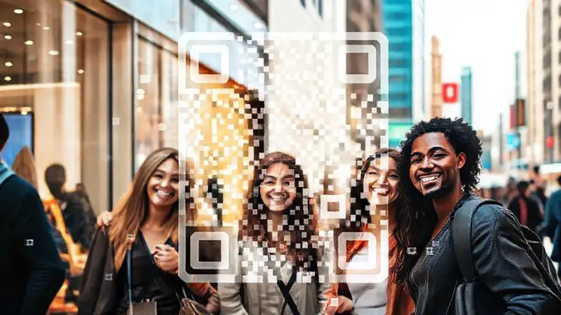 Códigos QR conectan una ciudad moderna