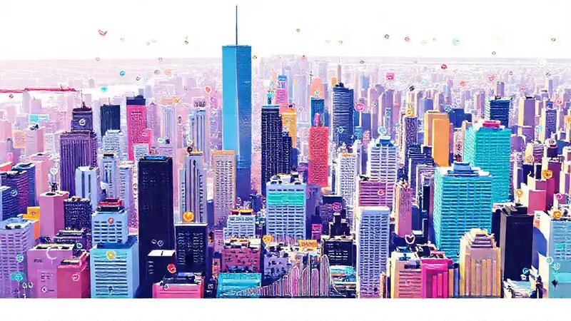 Ciudad moderna y dinámica en redes